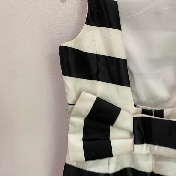 ASOS Black And Ivory Striped Posh Pencil Dress Size 6 NWT - Picture 8 of 13